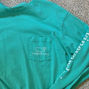 Vineyard Vines Mint Green Whale Shirt